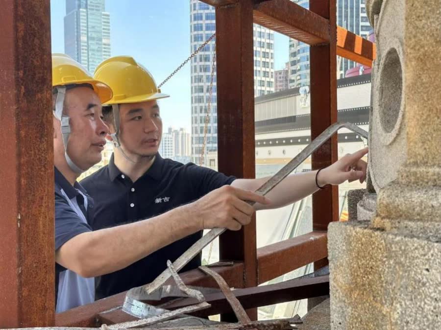 文物建筑保护修缮近景